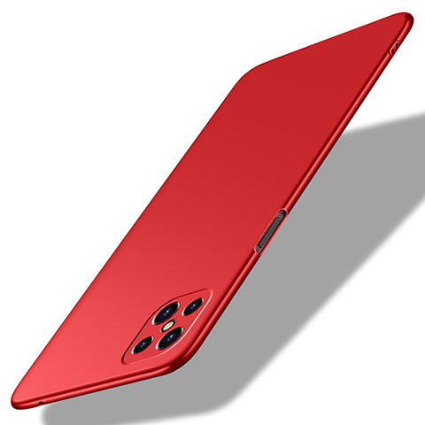 Handyhülle Hülle Hartschalen Kunststoff Schutzhülle Tasche Matt M02 für Oppo Reno4 Z 5G Rot