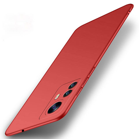 Handyhülle Hülle Hartschalen Kunststoff Schutzhülle Tasche Matt M03 für Xiaomi Mi 12 5G Rot