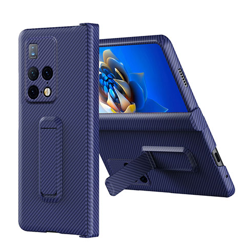 Handyhülle Hülle Hartschalen Kunststoff Schutzhülle Tasche Matt mit Ständer ZL6 für Huawei Mate X2 Violett