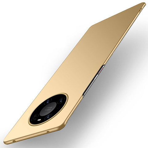 Handyhülle Hülle Hartschalen Kunststoff Schutzhülle Tasche Matt P01 für Huawei Mate 40 Pro Gold