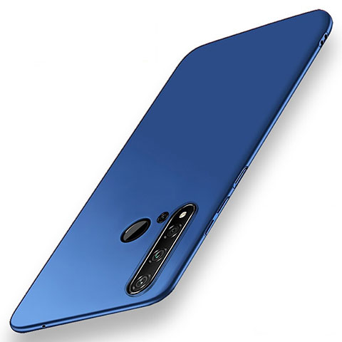 Handyhülle Hülle Hartschalen Kunststoff Schutzhülle Tasche Matt P01 für Huawei Nova 5i Blau