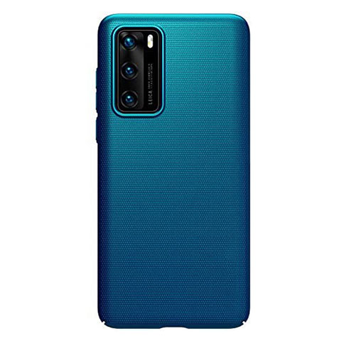 Handyhülle Hülle Hartschalen Kunststoff Schutzhülle Tasche Matt P01 für Huawei P40 Blau