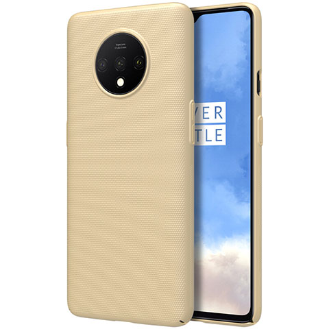 Handyhülle Hülle Hartschalen Kunststoff Schutzhülle Tasche Matt P01 für OnePlus 7T Gold