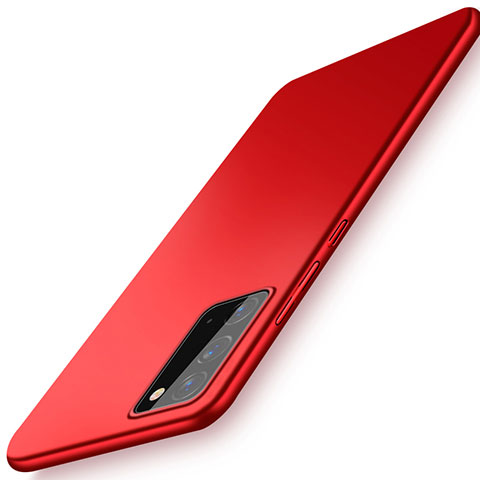 Handyhülle Hülle Hartschalen Kunststoff Schutzhülle Tasche Matt P01 für Samsung Galaxy Note 20 5G Rot