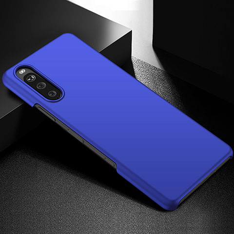 Handyhülle Hülle Hartschalen Kunststoff Schutzhülle Tasche Matt P01 für Sony Xperia 10 IV SOG07 Blau