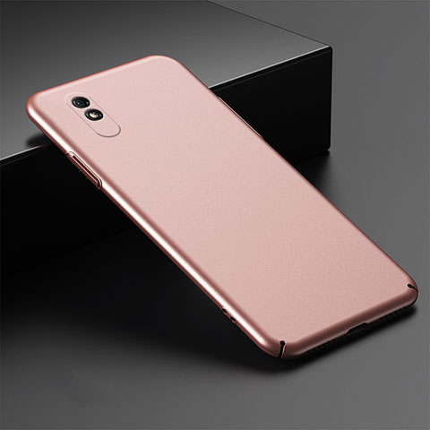 Handyhülle Hülle Hartschalen Kunststoff Schutzhülle Tasche Matt P01 für Xiaomi Redmi 9i Rosegold