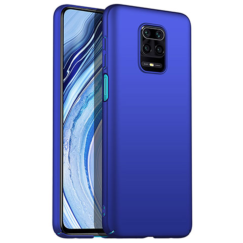 Handyhülle Hülle Hartschalen Kunststoff Schutzhülle Tasche Matt P01 für Xiaomi Redmi Note 9 Pro Max Blau