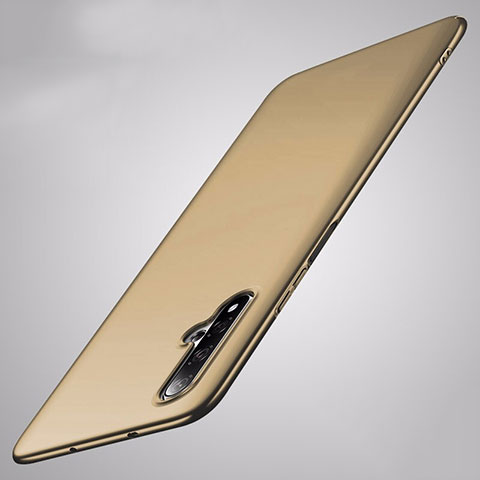 Handyhülle Hülle Hartschalen Kunststoff Schutzhülle Tasche Matt P02 für Huawei Nova 5 Pro Gold