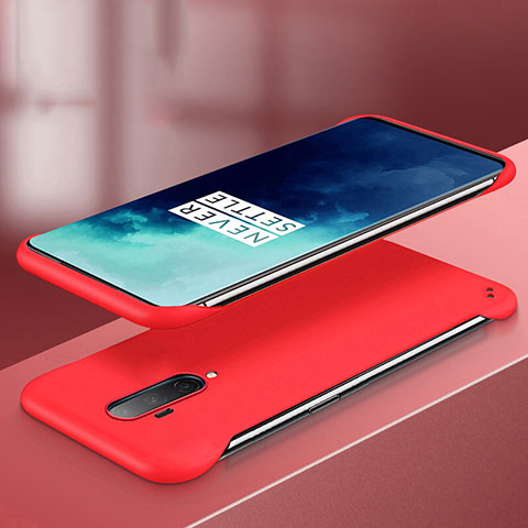 Handyhülle Hülle Hartschalen Kunststoff Schutzhülle Tasche Matt P02 für OnePlus 7T Pro Rot