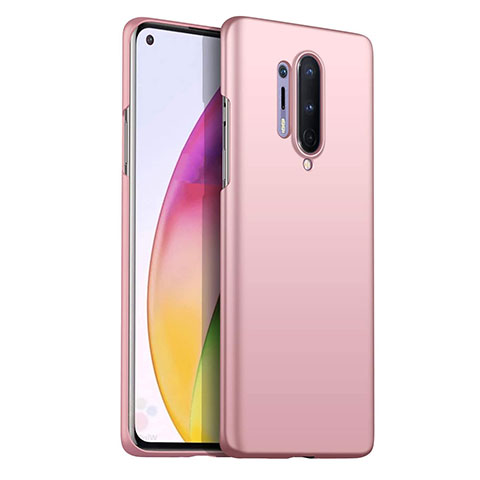 Handyhülle Hülle Hartschalen Kunststoff Schutzhülle Tasche Matt P02 für OnePlus 8 Pro Rosa