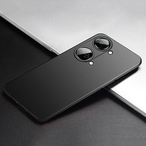 Handyhülle Hülle Hartschalen Kunststoff Schutzhülle Tasche Matt P02 für OnePlus Nord 3 5G Schwarz