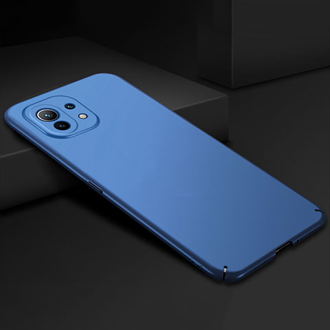 Handyhülle Hülle Hartschalen Kunststoff Schutzhülle Tasche Matt P02 für Xiaomi Mi 11 5G Blau