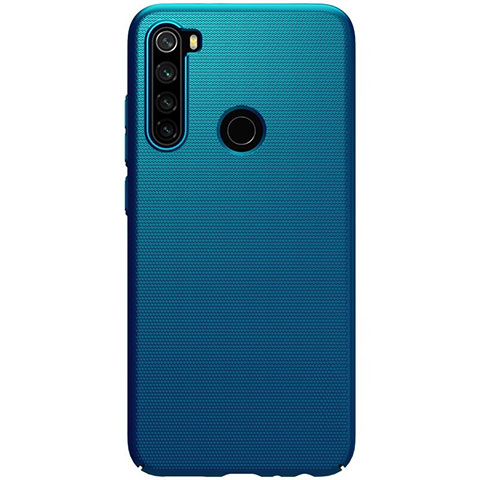 Handyhülle Hülle Hartschalen Kunststoff Schutzhülle Tasche Matt P02 für Xiaomi Redmi Note 8 Blau