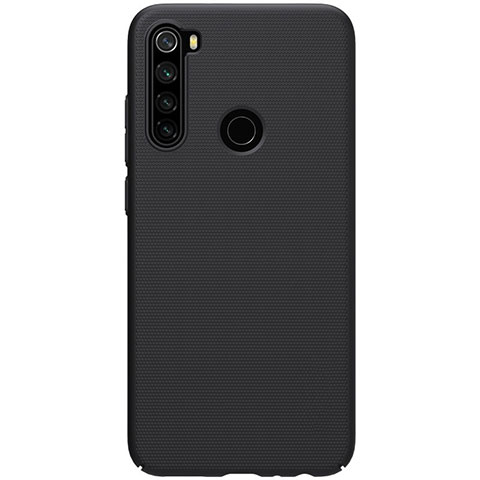 Handyhülle Hülle Hartschalen Kunststoff Schutzhülle Tasche Matt P02 für Xiaomi Redmi Note 8 Schwarz