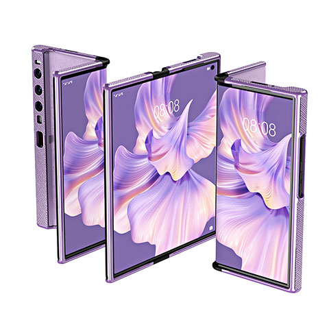 Handyhülle Hülle Hartschalen Kunststoff Schutzhülle Tasche Matt P03 für Huawei Mate Xs 2 Violett