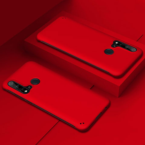 Handyhülle Hülle Hartschalen Kunststoff Schutzhülle Tasche Matt P03 für Huawei Nova 5i Rot