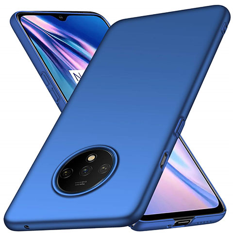 Handyhülle Hülle Hartschalen Kunststoff Schutzhülle Tasche Matt P03 für OnePlus 7T Blau