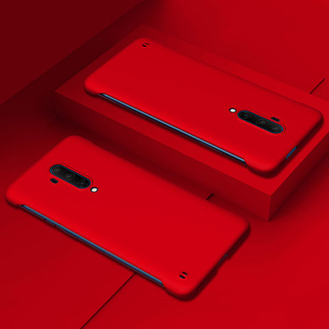 Handyhülle Hülle Hartschalen Kunststoff Schutzhülle Tasche Matt P03 für OnePlus 7T Pro Rot