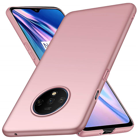 Handyhülle Hülle Hartschalen Kunststoff Schutzhülle Tasche Matt P03 für OnePlus 7T Rosegold