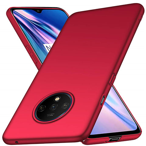 Handyhülle Hülle Hartschalen Kunststoff Schutzhülle Tasche Matt P03 für OnePlus 7T Rot