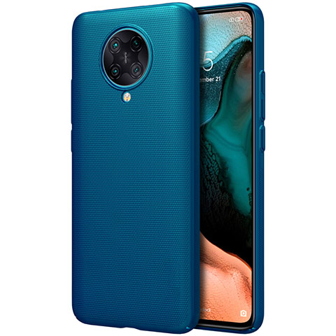 Handyhülle Hülle Hartschalen Kunststoff Schutzhülle Tasche Matt P03 für Xiaomi Redmi K30 Pro Zoom Blau