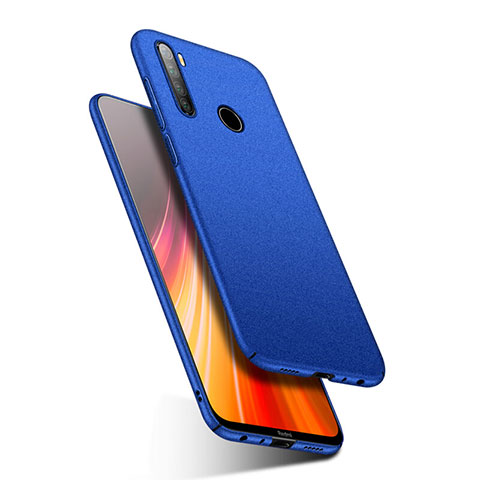 Handyhülle Hülle Hartschalen Kunststoff Schutzhülle Tasche Matt P03 für Xiaomi Redmi Note 8T Blau