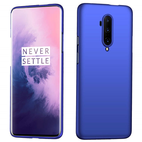 Handyhülle Hülle Hartschalen Kunststoff Schutzhülle Tasche Matt P04 für OnePlus 7T Pro Blau