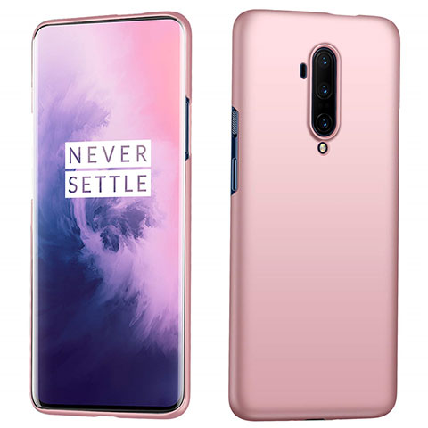 Handyhülle Hülle Hartschalen Kunststoff Schutzhülle Tasche Matt P04 für OnePlus 7T Pro Rosegold