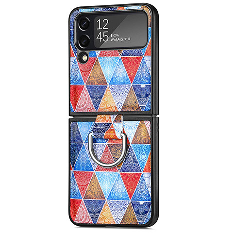 Handyhülle Hülle Hartschalen Kunststoff Schutzhülle Tasche Matt P06 für Samsung Galaxy Z Flip4 5G Plusfarbig