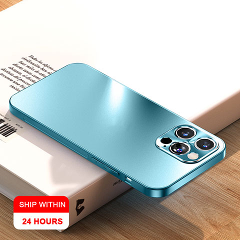 Handyhülle Hülle Hartschalen Kunststoff Schutzhülle Tasche Matt R01 für Apple iPhone 13 Pro Cyan