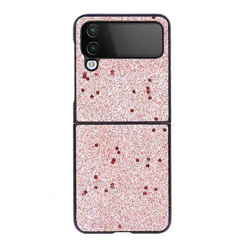 Handyhülle Hülle Hartschalen Kunststoff Schutzhülle Tasche Matt R02 für Samsung Galaxy Z Flip4 5G Rosegold