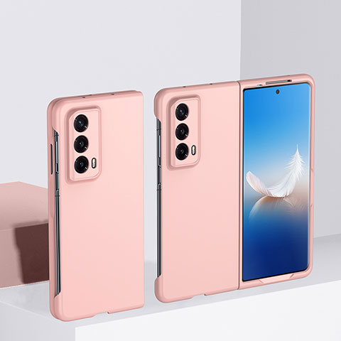 Handyhülle Hülle Hartschalen Kunststoff Schutzhülle Tasche Matt Vorder und Rückseite 360 Grad Ganzkörper BH1 für Huawei Honor Magic Vs2 5G Rosegold