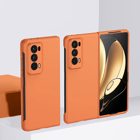 Handyhülle Hülle Hartschalen Kunststoff Schutzhülle Tasche Matt Vorder und Rückseite 360 Grad Ganzkörper BH2 für Huawei Honor Magic V2 5G Orange