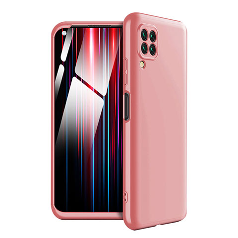 Handyhülle Hülle Hartschalen Kunststoff Schutzhülle Tasche Matt Vorder und Rückseite 360 Grad Ganzkörper für Huawei P40 Lite Rosa