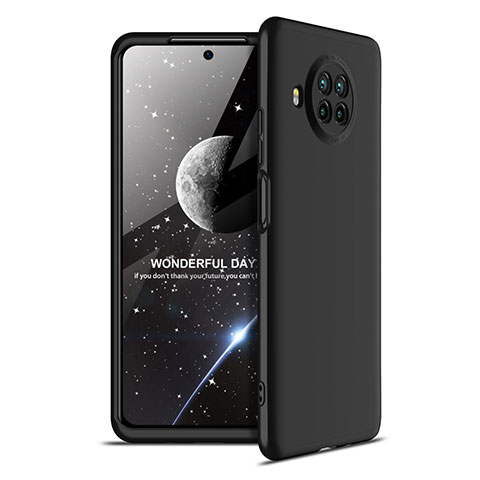 Handyhülle Hülle Hartschalen Kunststoff Schutzhülle Tasche Matt Vorder und Rückseite 360 Grad Ganzkörper für Xiaomi Mi 10i 5G Schwarz