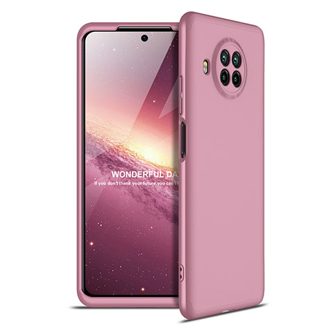 Handyhülle Hülle Hartschalen Kunststoff Schutzhülle Tasche Matt Vorder und Rückseite 360 Grad Ganzkörper für Xiaomi Mi 10T Lite 5G Rosegold