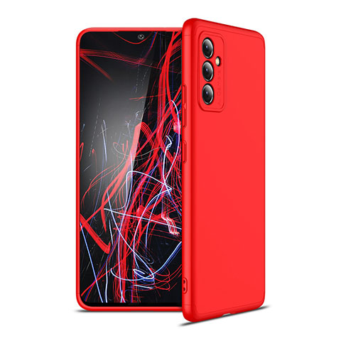 Handyhülle Hülle Hartschalen Kunststoff Schutzhülle Tasche Matt Vorder und Rückseite 360 Grad Ganzkörper P01 für Samsung Galaxy A82 5G Rot