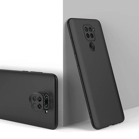 Handyhülle Hülle Hartschalen Kunststoff Schutzhülle Tasche Matt Vorder und Rückseite 360 Grad Ganzkörper P02 für Xiaomi Redmi 10X 4G Schwarz