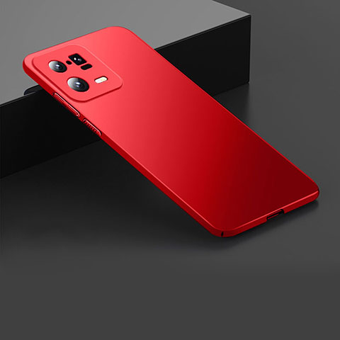 Handyhülle Hülle Hartschalen Kunststoff Schutzhülle Tasche Matt YD1 für Xiaomi Mi 13 5G Rot