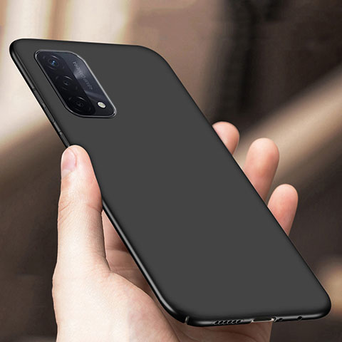 Handyhülle Hülle Hartschalen Kunststoff Schutzhülle Tasche Matt YK1 für Oppo A54 5G Schwarz