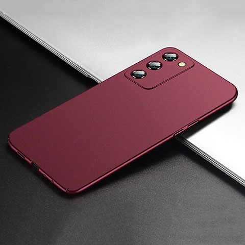 Handyhülle Hülle Hartschalen Kunststoff Schutzhülle Tasche Matt YK1 für Oppo A55 5G Rot