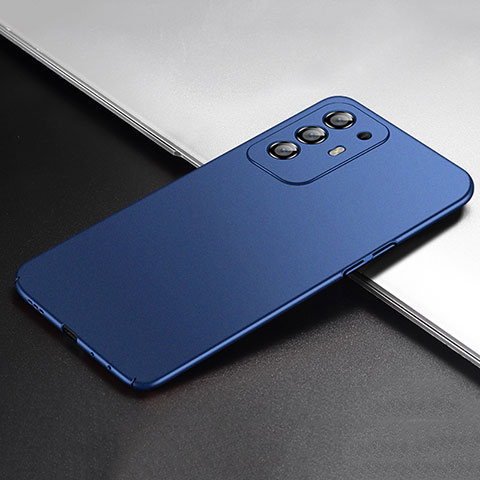 Handyhülle Hülle Hartschalen Kunststoff Schutzhülle Tasche Matt YK1 für Oppo F19 Pro+ Plus 5G Blau