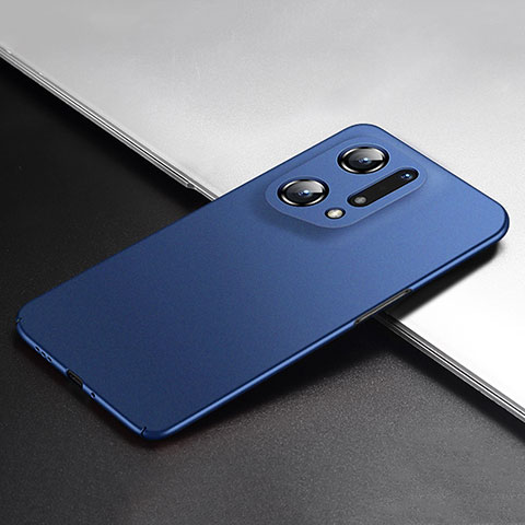 Handyhülle Hülle Hartschalen Kunststoff Schutzhülle Tasche Matt YK1 für Oppo Find X5 Pro 5G Blau