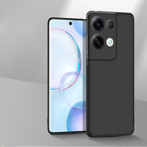 Handyhülle Hülle Hartschalen Kunststoff Schutzhülle Tasche Matt YK1 für Oppo Reno8 Pro 5G Schwarz