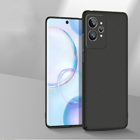 Handyhülle Hülle Hartschalen Kunststoff Schutzhülle Tasche Matt YK1 für Realme GT Neo 3T 5G Schwarz