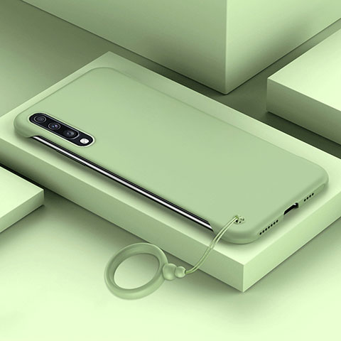 Handyhülle Hülle Hartschalen Kunststoff Schutzhülle Tasche Matt YK1 für Samsung Galaxy A70S Minzgrün