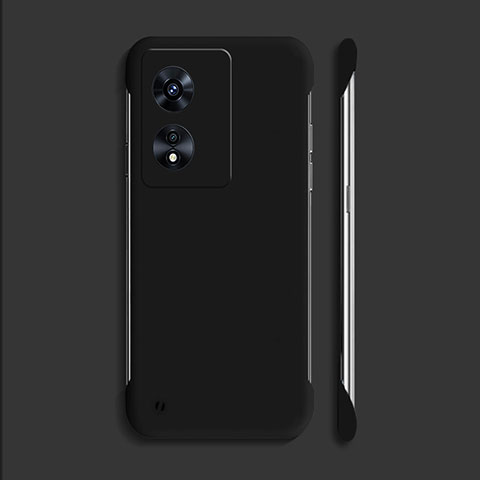 Handyhülle Hülle Hartschalen Kunststoff Schutzhülle Tasche Matt YK2 für Oppo A1 Pro 5G Schwarz