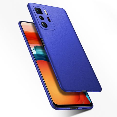 Handyhülle Hülle Hartschalen Kunststoff Schutzhülle Tasche Matt YK2 für Xiaomi Redmi Note 10 Pro 5G Blau