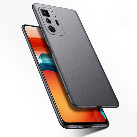 Handyhülle Hülle Hartschalen Kunststoff Schutzhülle Tasche Matt YK2 für Xiaomi Redmi Note 10 Pro 5G Grau