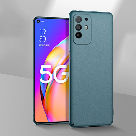 Handyhülle Hülle Hartschalen Kunststoff Schutzhülle Tasche Matt YK3 für Oppo F19 Pro+ Plus 5G Grün